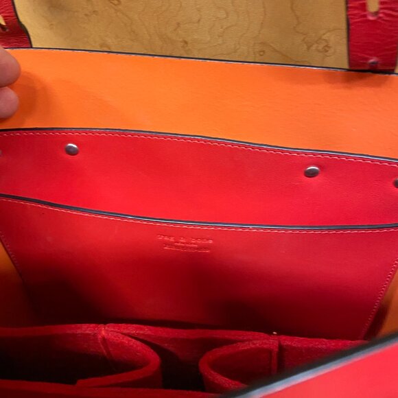 RAG AND BONE FIELD TOTE BAG RED - Picture 6 of 9